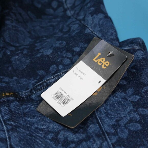 NWT!  Free People Lee Union-Alls Denim Jumpsuit in Floral Print, Size Small - Picture 8 of 8